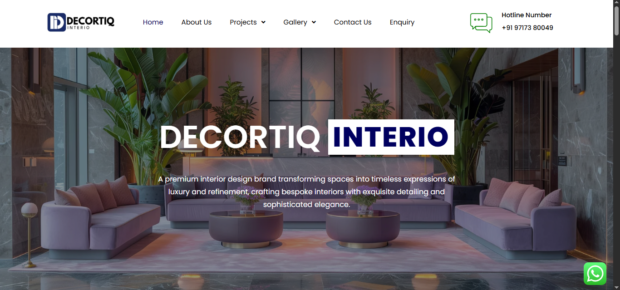 Custom software development Decortiq Interior